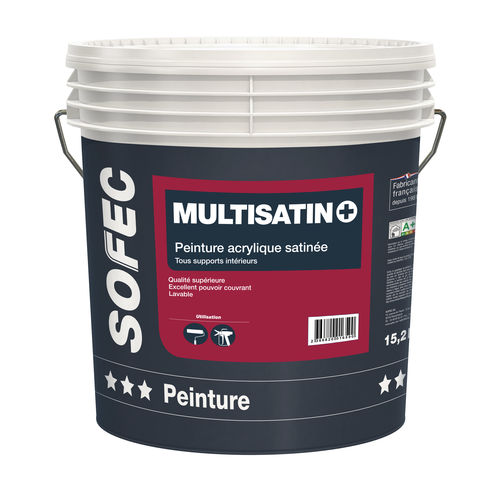 Vernice di finitura - Multisatin + - Sofec - liquida / in acrilico / per il settore edile