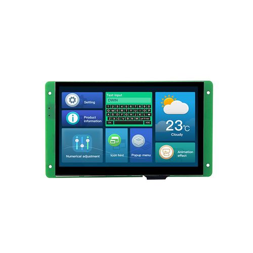 Display informativo 7" - DMG80480C070_04W - Beijing DWIN Technology Co., Ltd. - TFT LCD / TN / con touch screen capacitativo