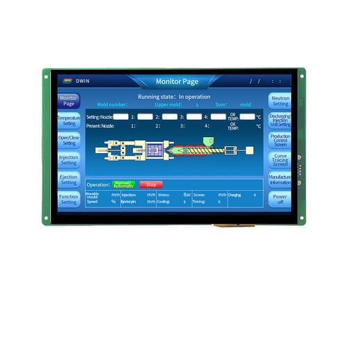 Modulo di visualizzazione 10.1" - DMT12800T101_36WTC - Beijing DWIN Technology Co., Ltd. - TFT LCD / IPS / con touch screen capacitativo