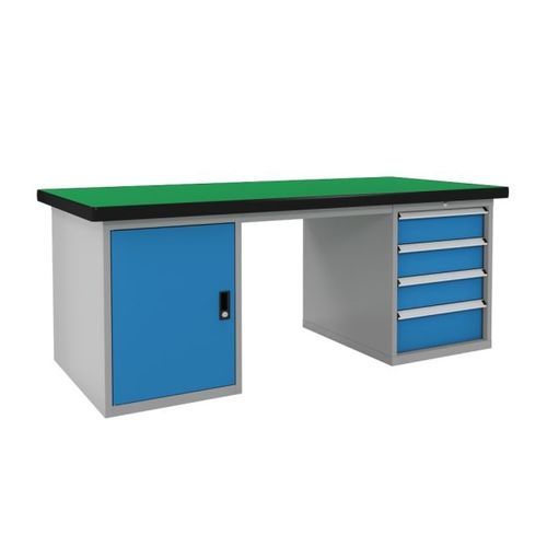 Banco da lavoro in acciaio inossidabile - FZ-1060 - ChengDu SanJi Technology Co.,LTD - a cassetti / modulare