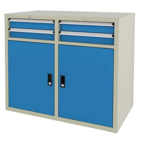 Armadio porta-attrezzi - ChengDu SanJi Technology Co.,LTD - a pavimento / 4 cassetti / con 2 sportelli