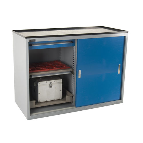 Armadio porta-attrezzi - FZ-2013 - ChengDu SanJi Technology Co.,LTD - a pavimento / con 2 sportelli / in acciaio inossidabile