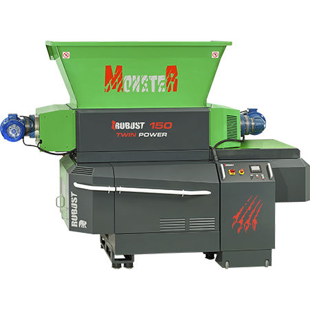 Trituratore secondario - MONSTER - Robust d.o.o. - a due alberi / per legno / per rifiuti solidi sfusi