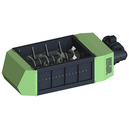 Trituratore a 2 alberi - P 100 - Robust d.o.o. - per legno / per rifiuti / in plastica