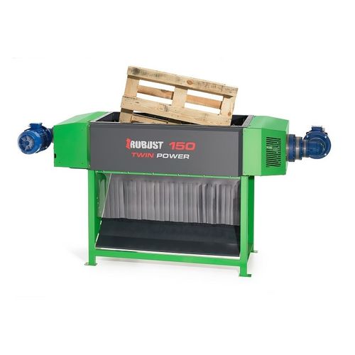 Trituratore a 2 alberi - P 150 - Robust d.o.o. - per legno / per rifiuti / robusto