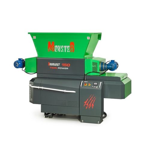 Trituratore a 2 alberi - P 150 TWIN POWER - Robust d.o.o. - per legno / per rifiuti / in plastica