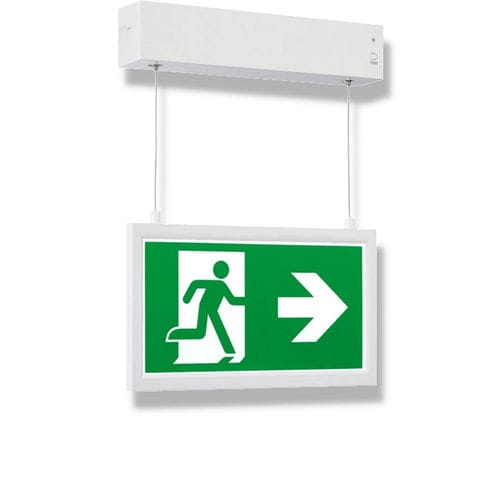 Cartello di segnalazione luminoso - ESQAPE ADAPT - Edge Lighting