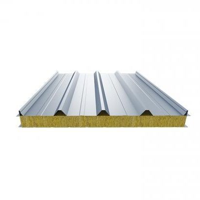 Pannello sandwich anima in lana di roccia - Shandong Wiskind Steel Building Stock Co., Ltd. - rivestimento in acciaio / per copertura / a tenuta stagna
