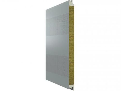 Pannello sandwich anima in lana di roccia - Shandong Wiskind Steel Building Stock Co., Ltd. - rivestimento in acciaio / per muro / fonoassorbente