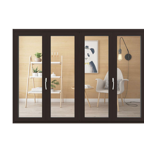 Sistema di porte scorrevole - D93-1 - Fujian Fen'an Aluminium Co., Ltd. - a libro / in alluminio / per interno