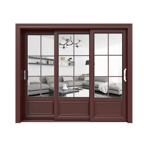 Porta scorrevole - J168 - Fujian Fen'an Aluminium Co., Ltd. - in alluminio / per interno / di sicurezza