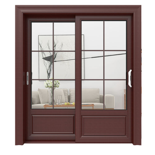 Sistema di porte scorrevole - Fujian Fen'an Aluminium Co., Ltd. - in alluminio / in vetro / per interno