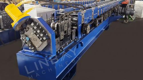 Profilatrice per profilati in alluminio - WUXI LINBAY MACHINERY CO.,LTD - per guida DIN / automatica