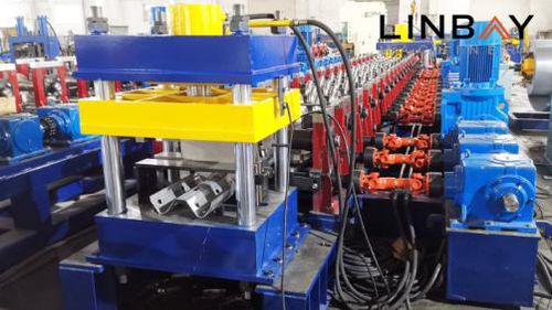 Profilatrice per guardrail - WUXI LINBAY MACHINERY CO.,LTD - automatica / punzonatura