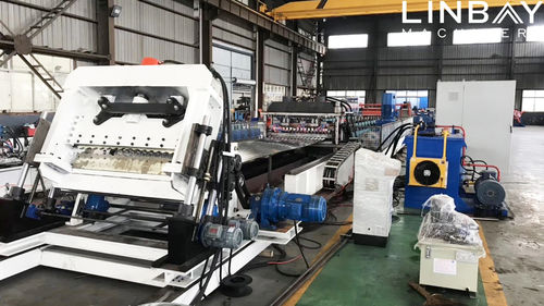 Profilatrice per silos in acciaio - WUXI LINBAY MACHINERY CO.,LTD - punzonatura / con taglio