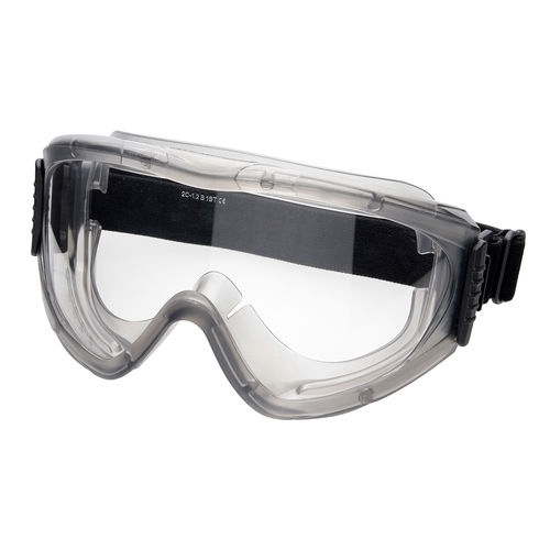 Occhiali di protezione a maschera in policarbonato - T00058 - T-TEK sas - antiappanante / con trattamento anti-graffio / ultraleggero
