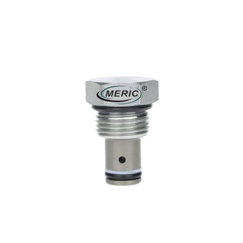 Valvola di ritegno a fungo - MCVR-08-P series - Wenzhou Meric Hydraulic Technology Co.,Ltd - filettata / in acciaio / a molla