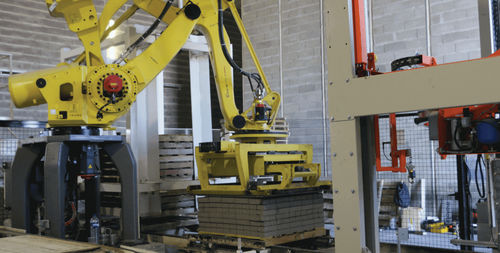Cella robotizzata di pallettizzazione - Motofil