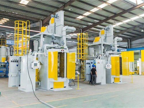 Granigliatrice a tavola girevole - MDT2 series - MAYFLAY Machinery (Huizhou) Co., Ltd. - a girante / per metallo / di lamiere