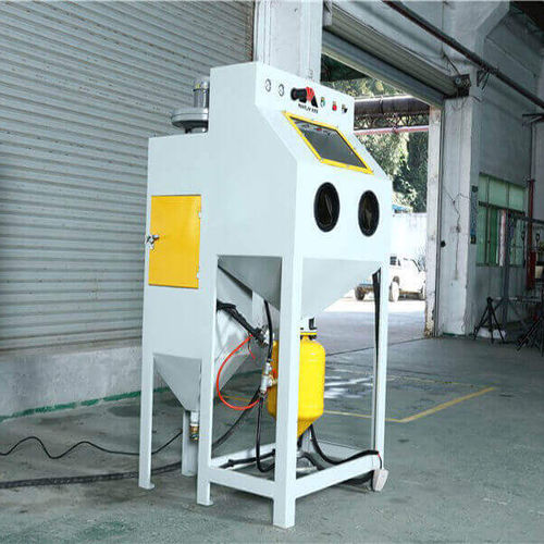 Cabina di sabbiatura ad aspirazione - MS series - MAYFLAY Machinery (Huizhou) Co., Ltd. - manuale / con tavola girevole