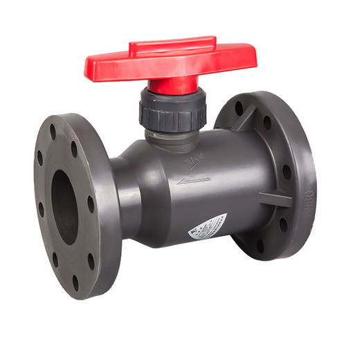 Valvola a sfera - Q41F-10S - Ningbo Baodi Plastic Valve Co., Ltd. - manuale / di controllo / con flangia