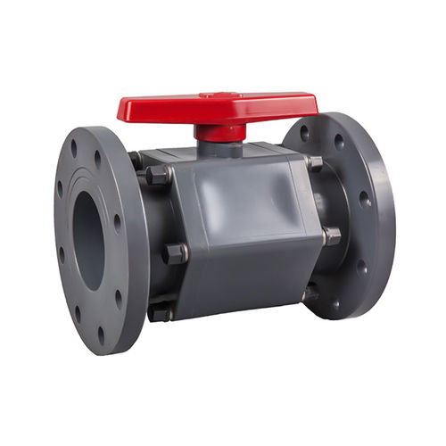 Valvola a sfera - Ningbo Baodi Plastic Valve Co., Ltd. - manuale / per acido / con flangia