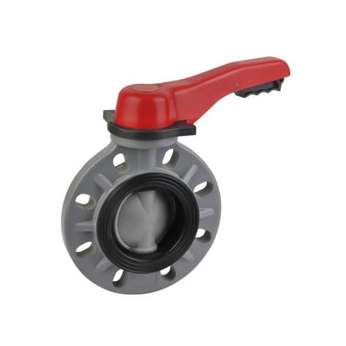Valvola a farfalla - D71X-6F - Ningbo Baodi Plastic Valve Co., Ltd. - a leva / di controllo / per acqua