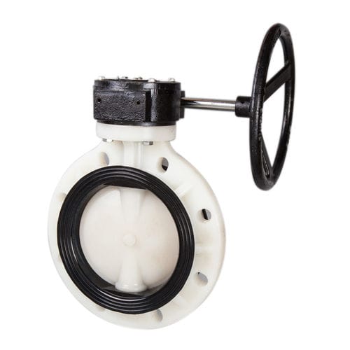 Valvola a farfalla - Ningbo Baodi Plastic Valve Co., Ltd. - con volante / di controllo / per prodotti chimici