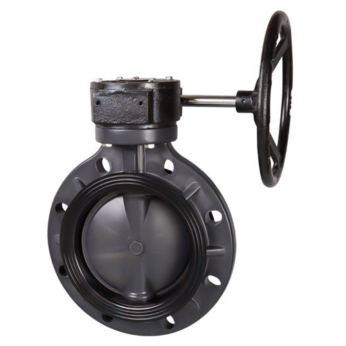 Valvola a farfalla - Ningbo Baodi Plastic Valve Co., Ltd. - con volante / di controllo / per prodotti chimici