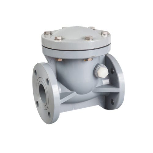 Valvola di ritegno a battente - H44F-10S/F - Ningbo Baodi Plastic Valve Co., Ltd. - per acqua / DIN / JIS