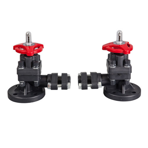 Livello visivo per liquidi - Ningbo Baodi Plastic Valve Co., Ltd. - a by-pass / con flangia / in plastica