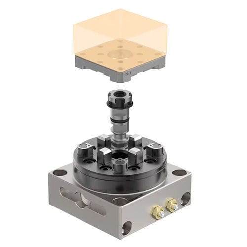 Mandrino di serraggio di pezzo di grande precisione - MacroNano - GF Machining Solutions - pneumatico