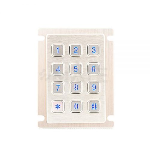 Tastiera numerica 12 tasti - MKA-34-NL-MX - MATE TECHNOLOGY SHENZHEN LIMITED - ad incastro / in acciaio inossidabile / IP67