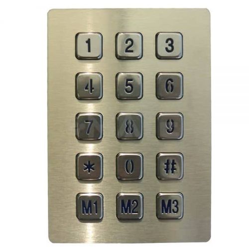 Tastiera numerica 15 tasti - MKA-35-NL-MX  - MATE TECHNOLOGY SHENZHEN LIMITED - ad incastro / IP65 / a tenuta stagna