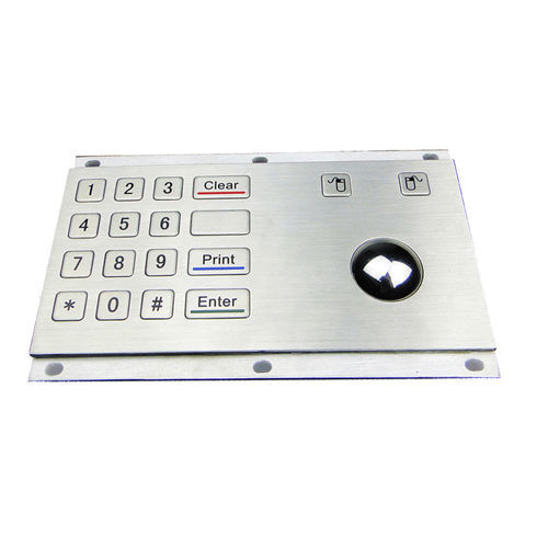 Tastiera numerica 16 tasti - MKA-18-B - MATE TECHNOLOGY SHENZHEN LIMITED - ad incastro / a tasti meccanici / in acciaio inossidabile
