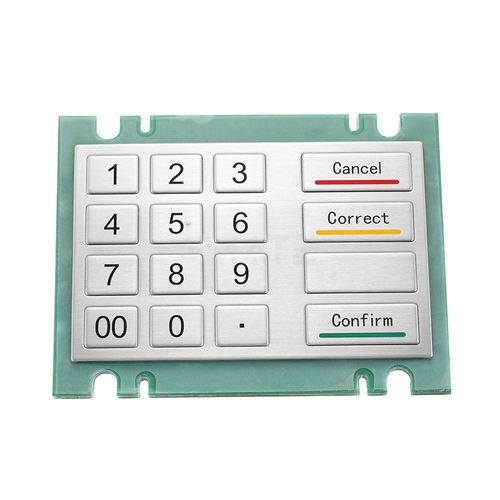 Tastiera numerica 16 tasti - MKA-44-N01 - MATE TECHNOLOGY SHENZHEN LIMITED - ad incastro / piezoelettrica / in acciaio inossidabile