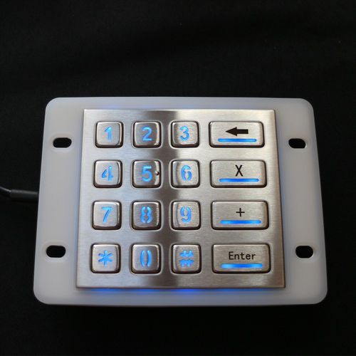 Tastiera numerica 16 tasti - MKA-16N - MATE TECHNOLOGY SHENZHEN LIMITED - ad incastro / in acciaio inossidabile / USB