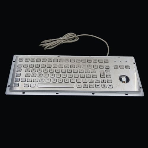 Tastiera in acciaio inossidabile - MKA-88-B - MATE TECHNOLOGY SHENZHEN LIMITED - ad incastro / a tasti meccanici / con trackball