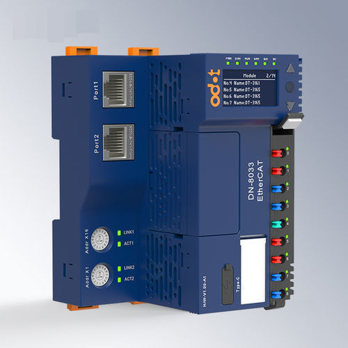 Modulo di comunicazione EtherCAT - DN-8033 - ODOT Automation - Ethernet / 2 porte / su guida DIN
