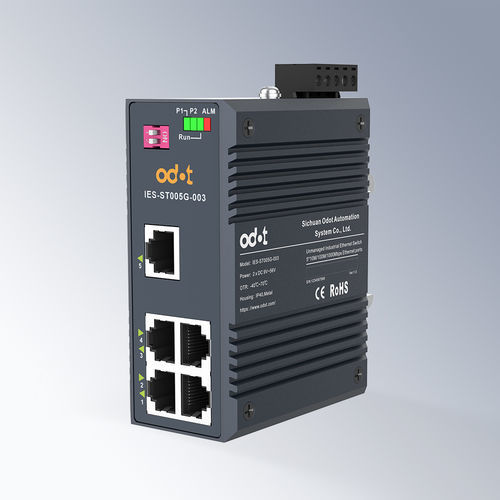 Switch Ethernet non gestibile - IES-ST005G-003 - ODOT Automation - 8 porte / Ethernet gigabit / su guida DIN