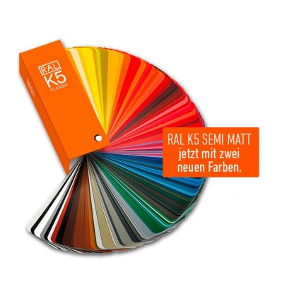 Cartella colori RAL - K5 semi-matt - RAL colours