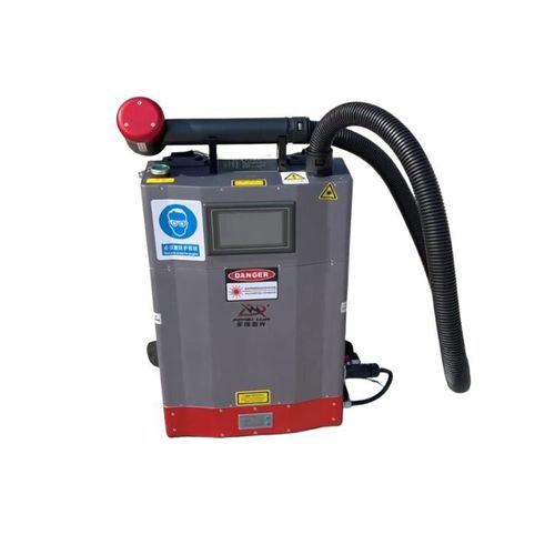 Macchina per pulizia zaino - Jinan Dowell Photoelectricity Equipment Co., Ltd. - laser a fibra / automatica / industriale