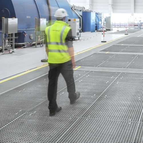 Grigliato in metallo - Lichtgitter GmbH - pressato / saldato / da pavimento