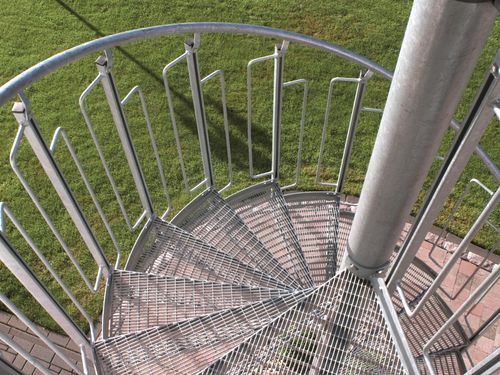 Scala a chiocciola - LG-Standard - Lichtgitter GmbH - in acciaio galvanizzato