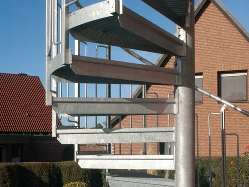 Scala a chiocciola - LG EXPRESS - Lichtgitter GmbH - in acciaio galvanizzato