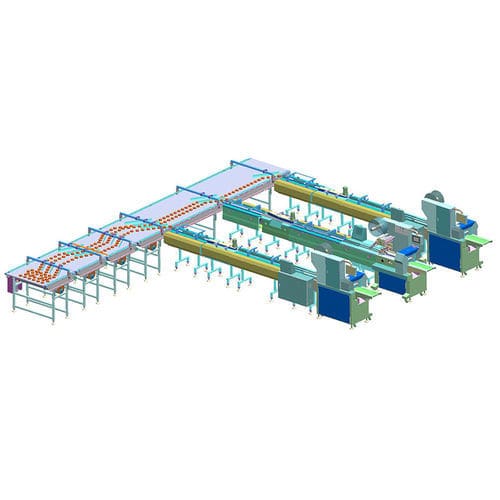 Linea di imballaggio per l'industria agroalimentare - Foshan Coretamp Packaging Machinery Co., Ltd - per biscotti / per dolci / di pane
