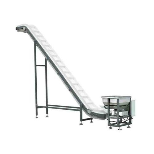 Trasportatore inclinato - Foshan Coretamp Packaging Machinery Co., Ltd - a tapparelle / di alimentazione / con motore elettrico