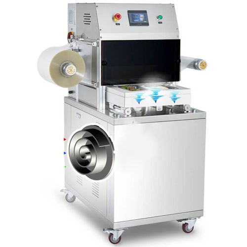 Macchina per imballaggio per confezionamento in atmosfera modificata - OBS-400A - Foshan Coretamp Packaging Machinery Co., Ltd - semiautomatica / in pellicola / per carne