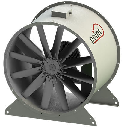 Ventilatore assiale - P-DTF series - POINT KLIMA - di estrazione / 380 V AC / con motore elettrico