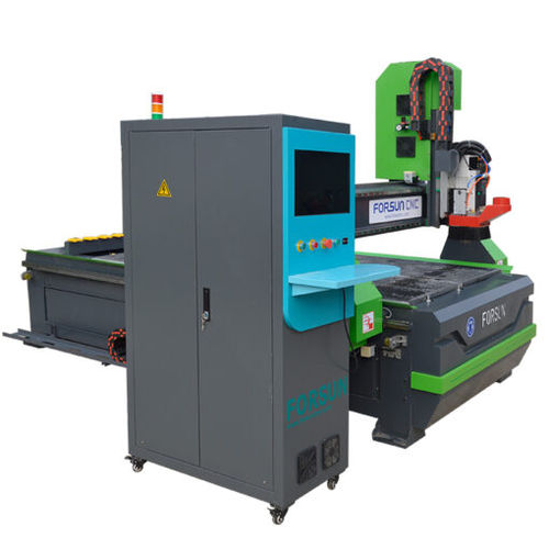 Contornatrice CNC - FS1530L - Jinan Forsun CNC Machinery Co.Ltd - 3 assi / con un mandrino / per legno